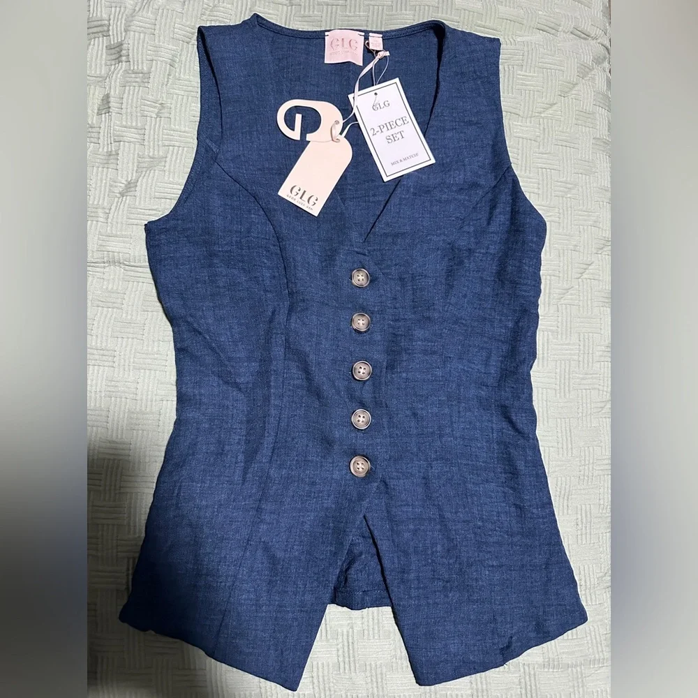 Navy Two-Piece Set - Picture 3 of 4